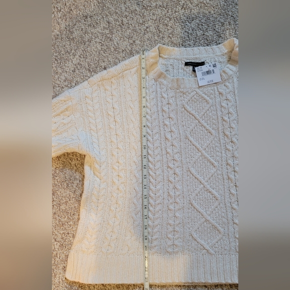 American Eagle Outfitters Cream Cable Knit Sweater - Picture 2 of 6